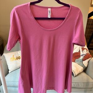 LuLaRoe Pink Short Sleeve T-Shirt